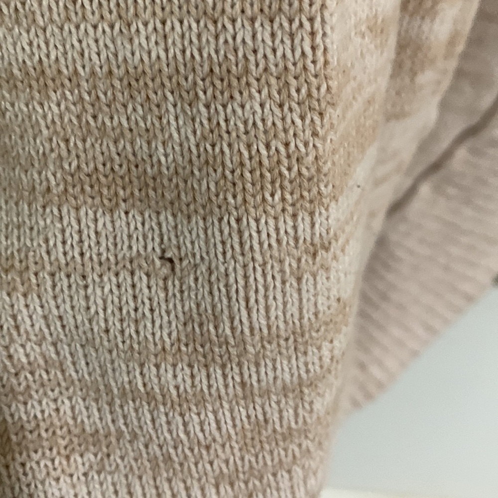 Lane Bryant Women’s Cream/Tan Tulip hem cardigan, long sleeve, size 26/28 - Picture 5 of 9